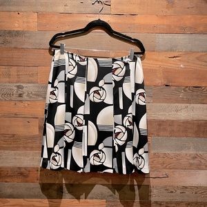 WHBM Pleated A-Line Skirt